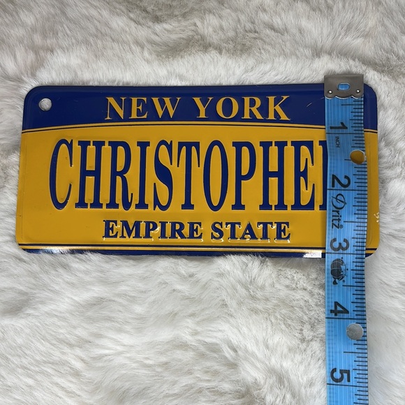 CHRISTOPHER New York City Personalized mini License Plate - Picture 4 of 4